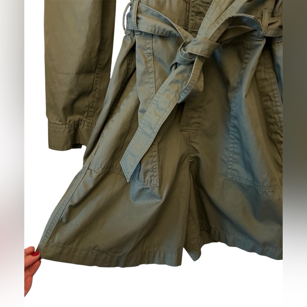 Gap Green Button-Up Romper Belted Size 10‎ - Picture 4 of 6